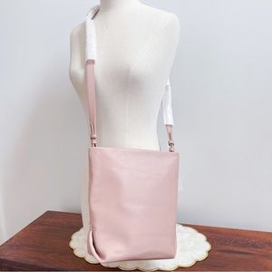 J.Crew Pale Pink Soft Leather Crossbody Bag NWT